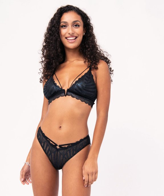 Culotte en dentelle scintillante femme vue3 - GEMO(HOMWR FEM) - GEMO