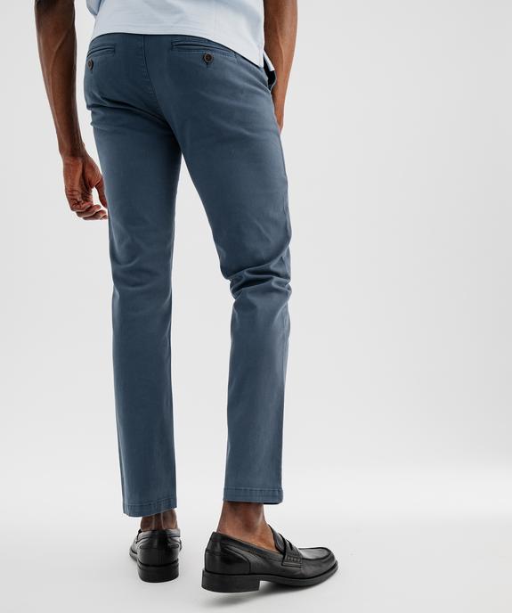 Pantalon chino coupe Slim homme vue4 - GEMO 4G HOMME - GEMO