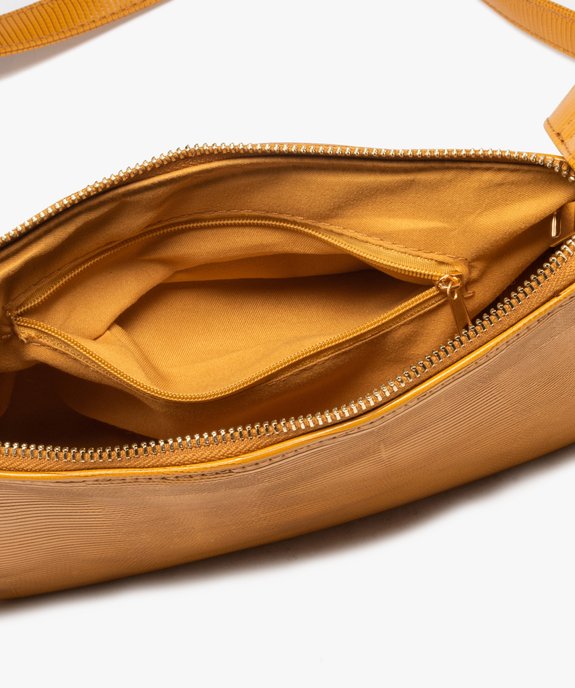 Sac besace femme texturé avec petit porte-monnaie vue3 - GEMO (ACCESS) - GEMO