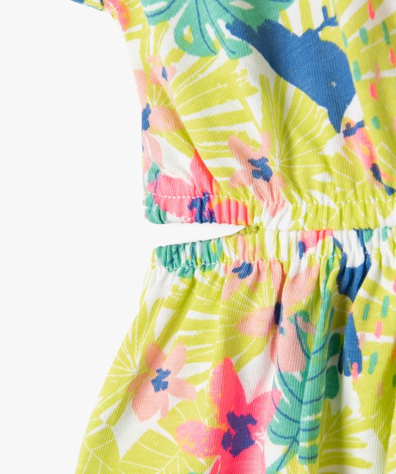 Robe à manches courtes avec ouvertures à la taille fille vue2 - GEMO 4G FILLE - GEMO