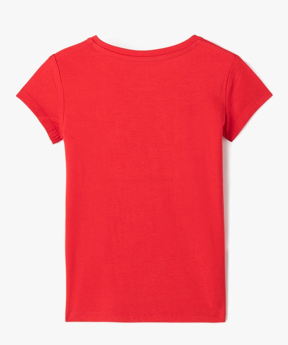 Tee-shirt de Noël fille à manches courtes et sequins réversibles vue4 - GEMO (ENFANT) - GEMO