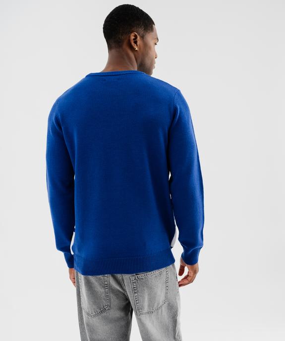 Pull de Noël col rond homme vue4 - GEMO (HOMME) - GEMO