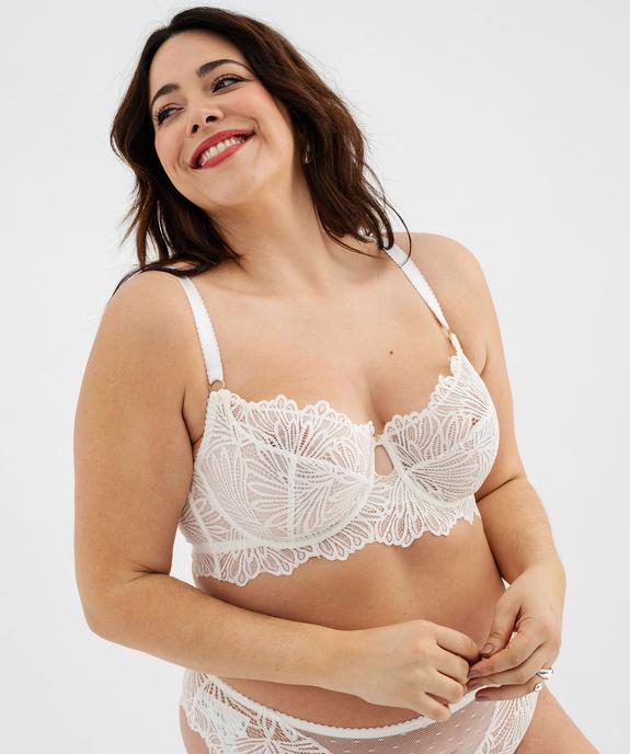 Soutien-gorge emboitant en dentelle femme grande taille vue6 - GEMO(HOMWR FEM) - GEMO