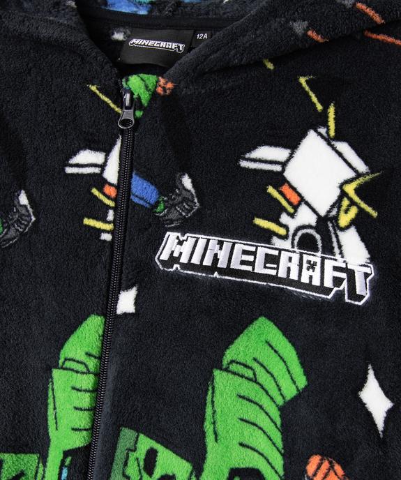 Combinaison pyjama en velours imprimé garçon - Minecraft vue2 - MINECRAFT - GEMO