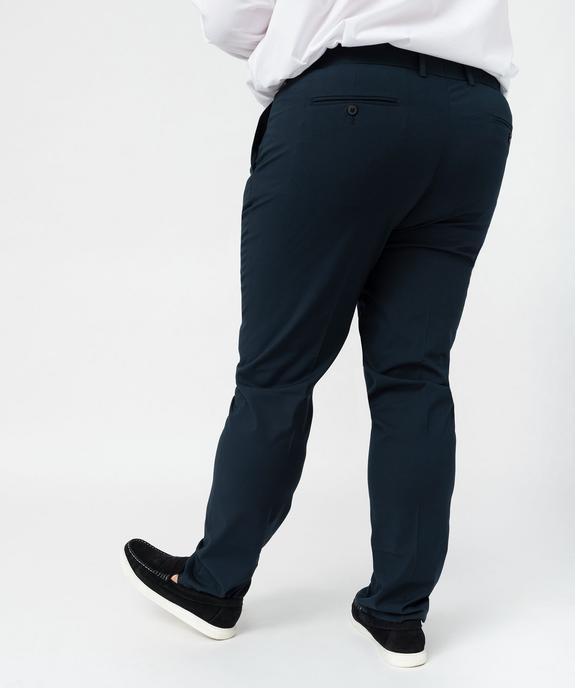 Pantalon de costume homme en toile coupe droite vue7 - GEMO 4G HOMME - GEMO
