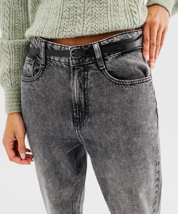 Jean boyfriend taille normale avec ceinture fine femme vue4 - GEMO(FEMME PAP) - GEMO