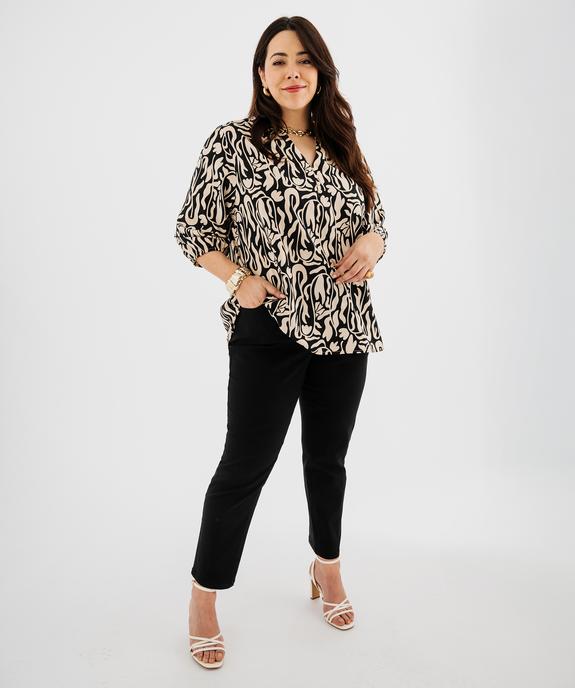 Pantalon regular en viscose stretch femme grande taille vue9 - GEMO (G TAILLE) - GEMO