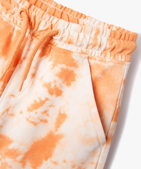 Bermuda en maille effet tie and dye avec ceinture élastique garçon vue2 - GEMO (ENFANT) - GEMO