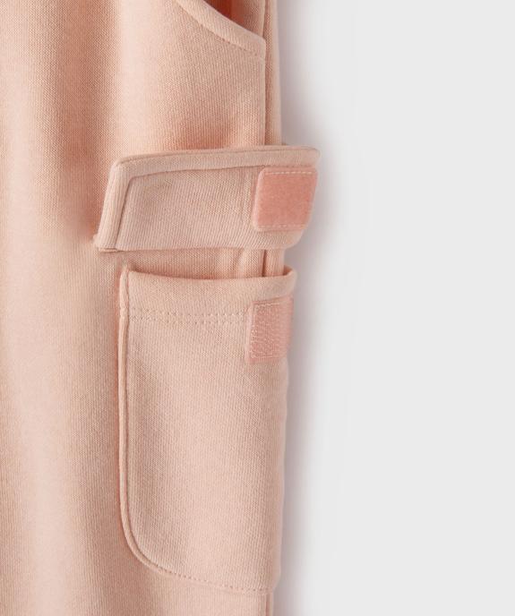 Pantalon de jogging avec poches à rabat bébé fille vue2 - GEMO 4G BEBE - GEMO