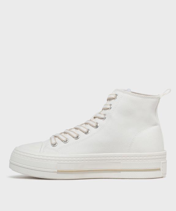 Baskets montantes en toile femme - Camps United vue3 - CAMPS - GEMO