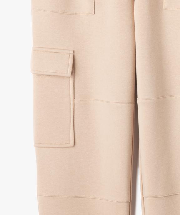 Pantalon de jogging avec poches à rabat fille vue2 - GEMO 4G FILLE - GEMO
