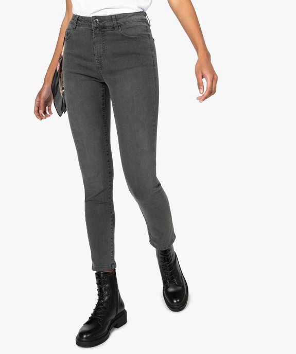 Jean femme coupe Slim taille haute vue1 - GEMO 4G FEMME - GEMO