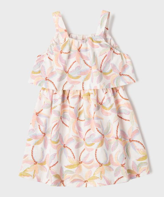 Robe courte à bretelles effet 2-en-1 fille vue3 - GEMO 4G FILLE - GEMO