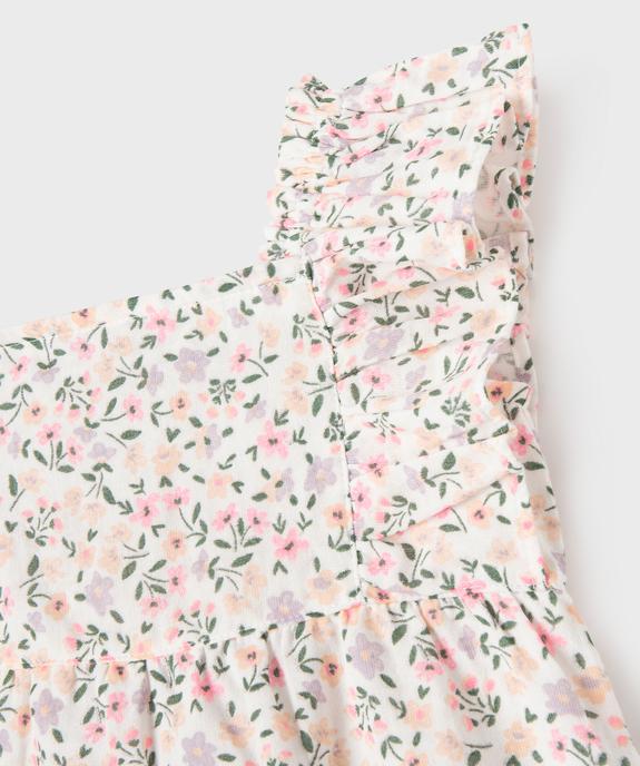 Blouse sans manches à volants coupe ample fille vue2 - GEMO 4G FILLE - GEMO