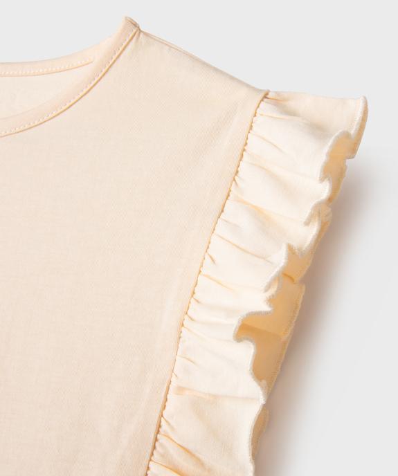 Tee-shirt sans manches volanté fille  vue2 - GEMO 4G FILLE - GEMO