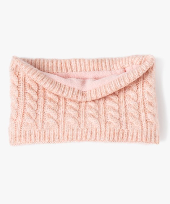 Echarpe snood doublée polaire bébé fille vue1 - GEMO(BEBE DEBT) - GEMO