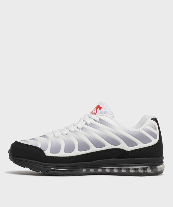 Baskets basses à semelle transparente homme - Airness vue3 - AIRNESS - GEMO