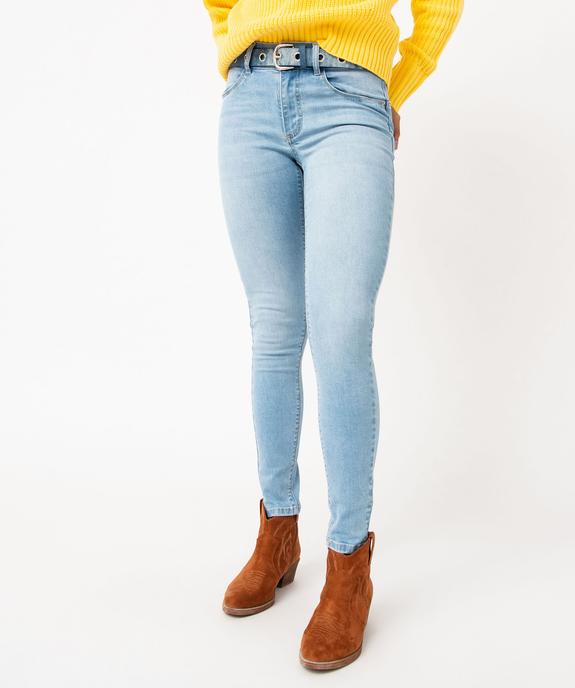Jean skinny push-up femme  vue1 - GEMO(FEMME PAP) - GEMO