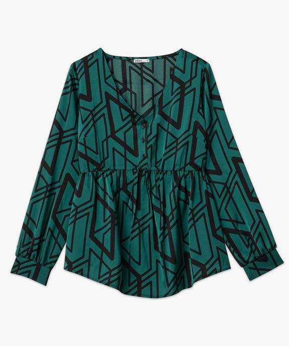 Blouse imprimée à manches longues spéciale grossesse vue4 - GEMO (MATER) - GEMO