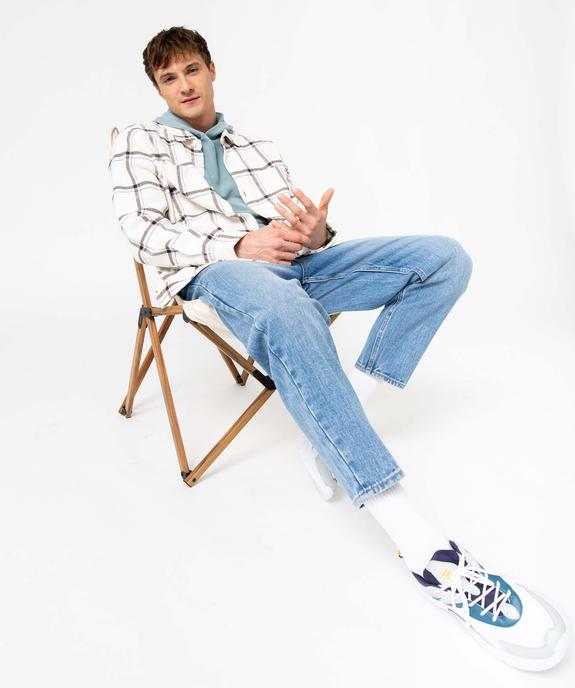 Jean homme coupe loose et délavé vue5 - GEMO (HOMME) - GEMO