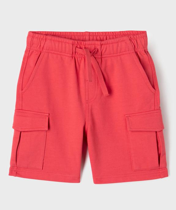 Bermuda en maille coupe cargo garçon vue1 - GEMO (ENFANT) - GEMO