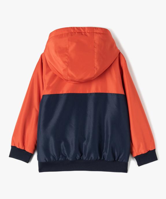 Blouson garçon déperlant à capuche vue4 - GEMO 4G GARCON - GEMO