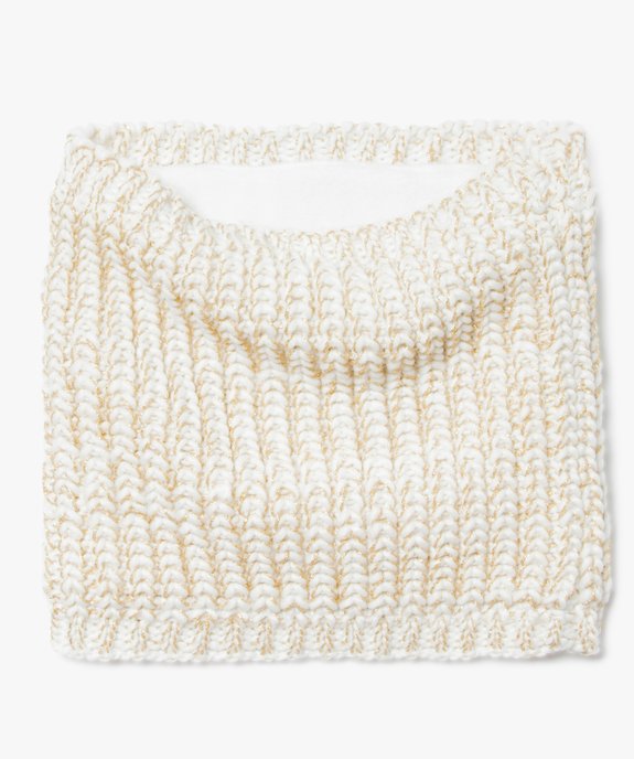 Snood fille en maille pailletée avec doublure polaire vue1 - GEMO (ENFANT) - GEMO