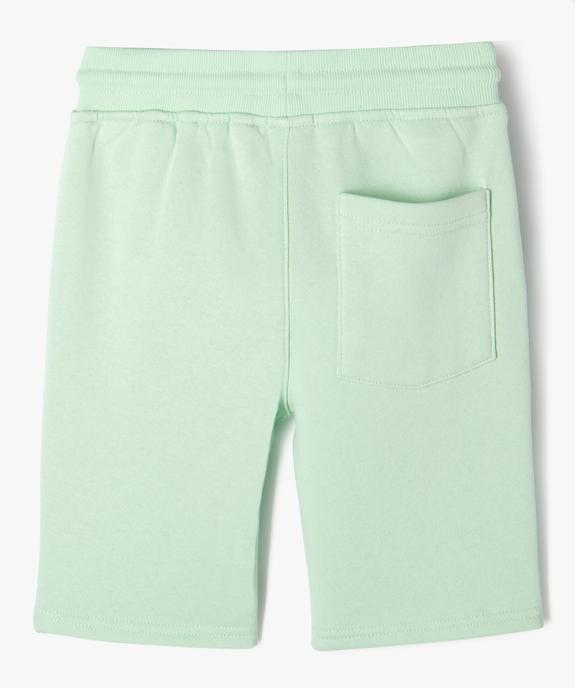 Bermuda en maille avec intérieur molletonné garçon vue3 - GEMO (ENFANT) - GEMO