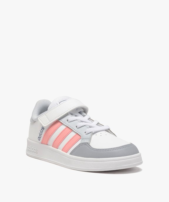 Baskets fille à lacets et scratch – Adidas Breaknet vue2 - ADIDAS - GEMO