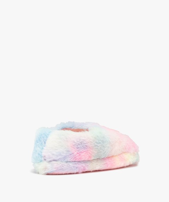 Chaussons fille en textile peluche avec licorne lumineuse vue4 - GEMO (ENFANT) - GEMO