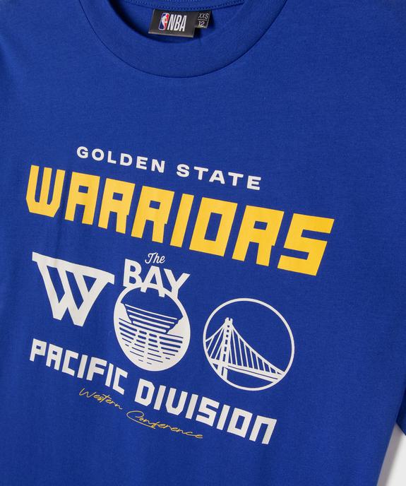 Tee-shirt manches courtes en jersey imprimé devant et dos Golden State Warriors garçon - NBA vue2 - NBA - GEMO