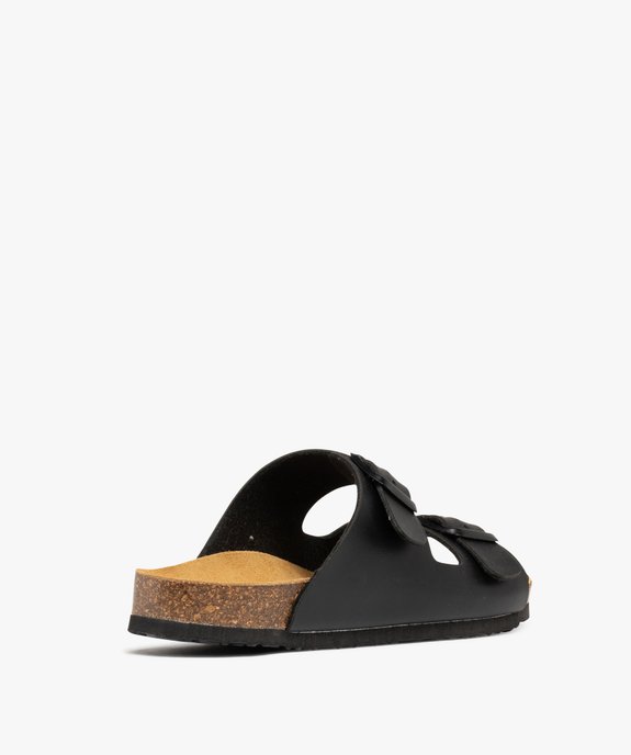 Mules semelle intérieure cuir à reliefs ergonomiques femme vue4 - FOLLOW ME G4G - GEMO
