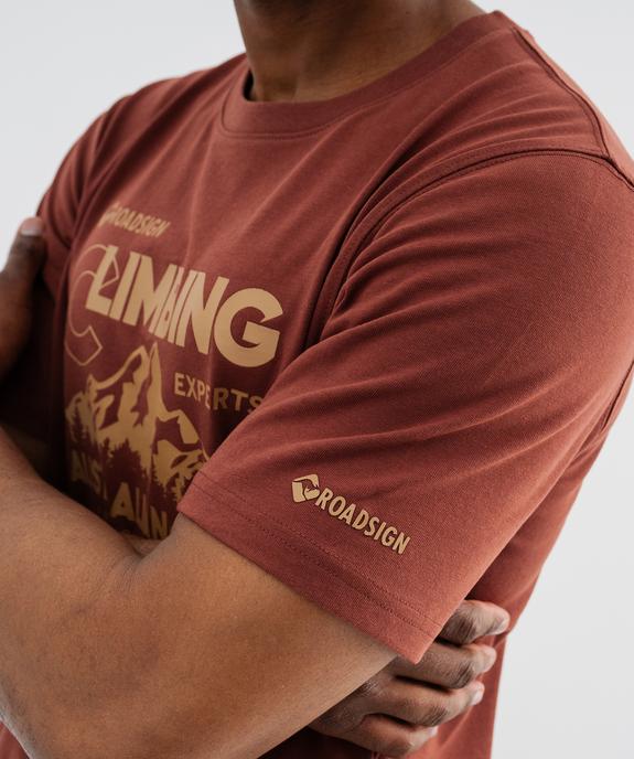 Tee-shirt manches courtes en jersey de coton imprimé homme - Roadsign vue4 - ROADSIGN GEMO FOR GOOD D - GEMO