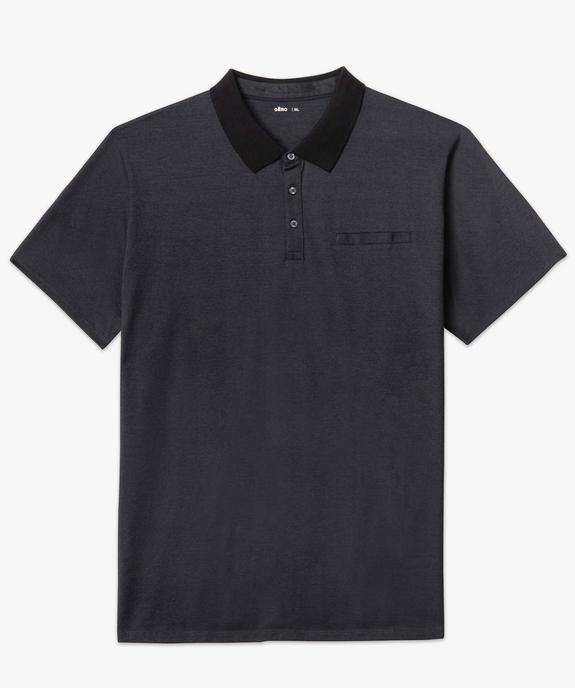 Polo homme grande taille à manches courtes et fines rayures vue4 - GEMO (G TAILLE) - GEMO