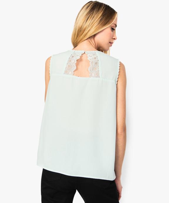 Chemise femme sans manches avec ouverture dans le dos vue3 - GEMO(FEMME PAP) - GEMO