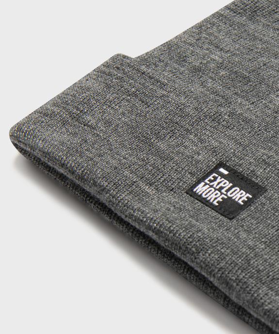 Bonnet uni en maille fine garçon  vue2 - GEMO (JUNIOR) - GEMO
