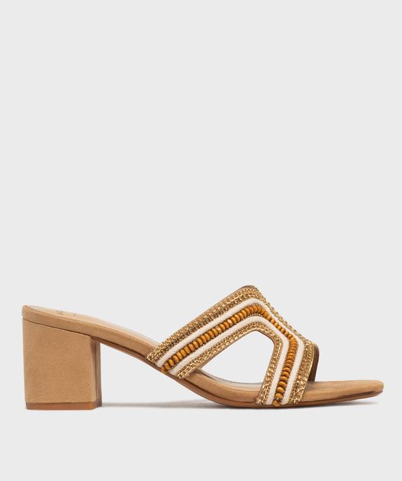 Mules à talon et brides à chaines femme vue2 - VALENTINA BALDA - GEMO