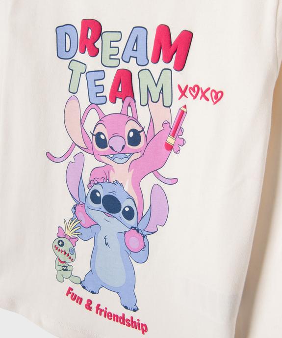 Pyjama en jersey de coton fille - Stitch vue2 - LILO & STITCH - GEMO