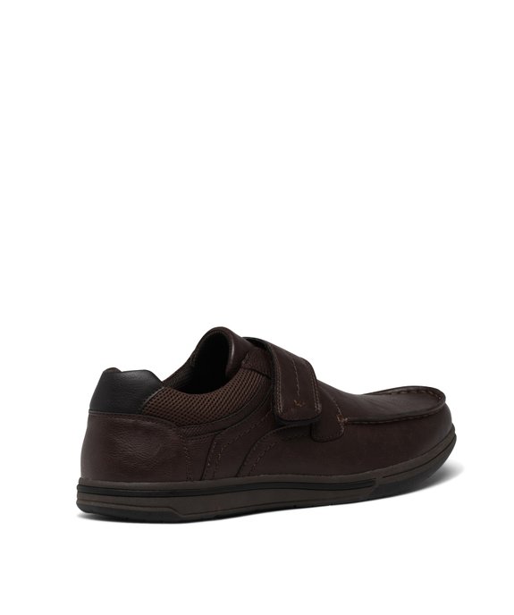 Chaussures bateau à scratch unies homme vue4 - G'FLEX - GEMO