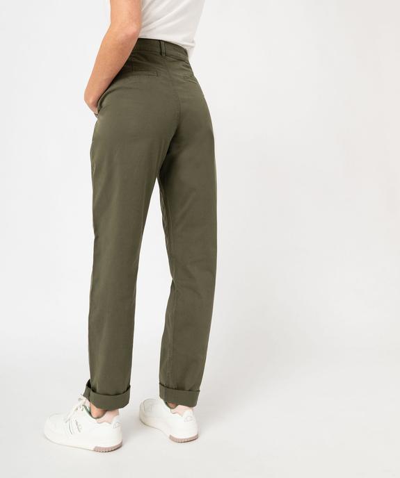 Pantalon chino coupe regular femme vue3 - GEMO(FEMME PAP) - GEMO