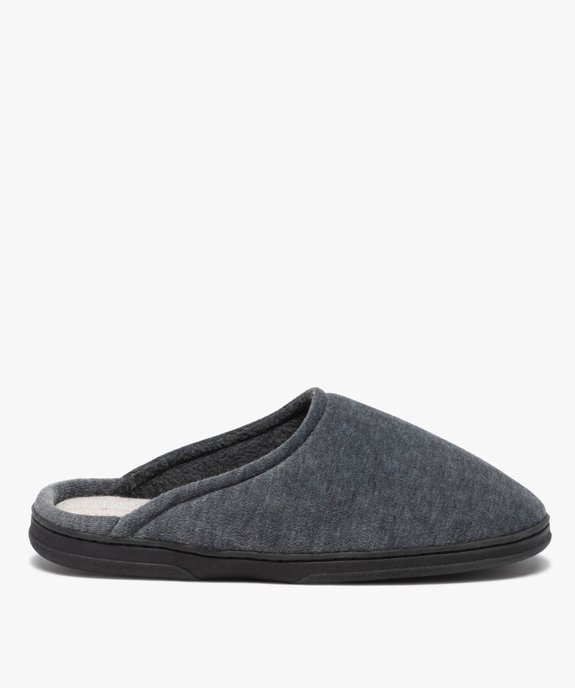 Chaussons homme mules d’intérieur en velours uni vue1 - GEMO(HOMWR HOM) - GEMO