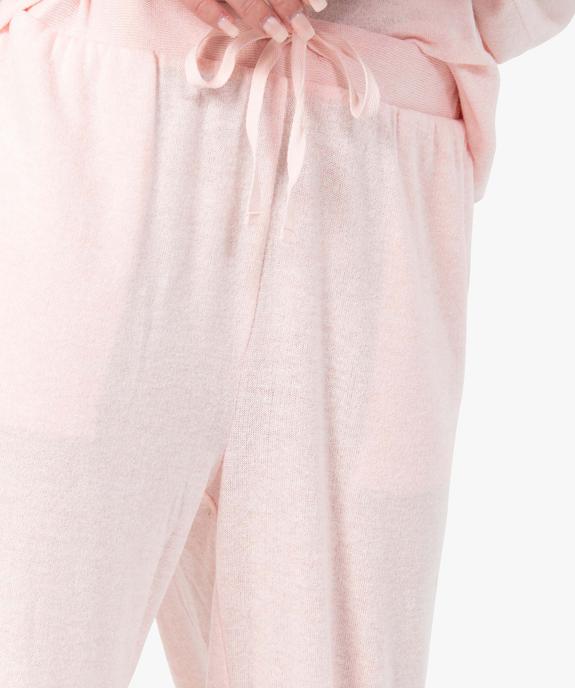 Pantalon de pyjama en maille fine femme vue2 - GEMO 4G FEMME - GEMO