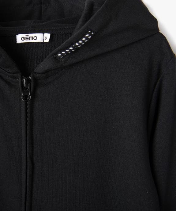 Sweat zippé avec capuche garçon vue2 - GEMO (ENFANT) - GEMO