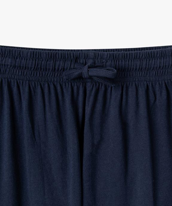 Pyjama bicolore avec inscription poitrine garçon vue3 - GEMO 4G GARCON - GEMO