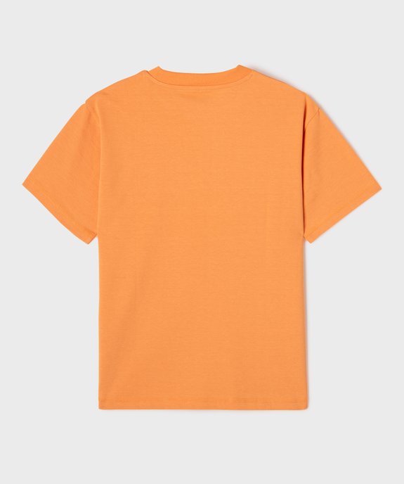 Tee-shirt manches courtes et col rond garçon vue3 - GEMO (JUNIOR) - GEMO