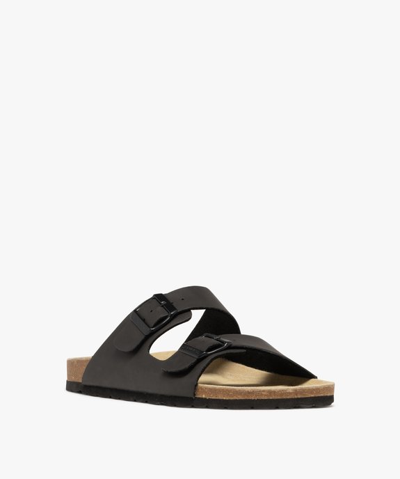 Sandales mules 2 brides homme - Schott vue3 - SCHOTT - GEMO