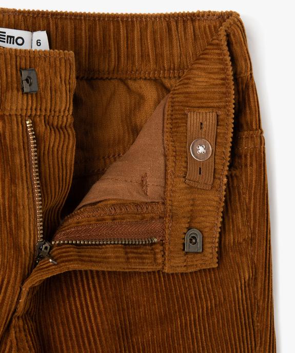 Pantalon en velours large garçon vue3 - GEMO (ENFANT) - GEMO