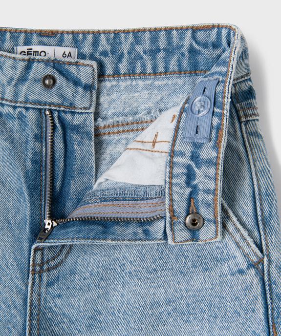 Jean wide leg avec taille ajustable garçon vue2 - GEMO (ENFANT) - GEMO