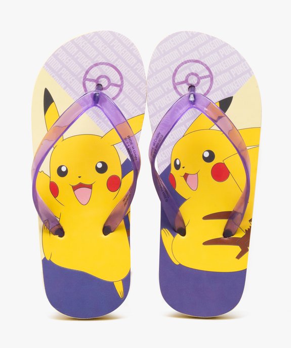 Tongs fille à brides transparentes Pikachu - Pokemon vue1 - POKEMON - GEMO