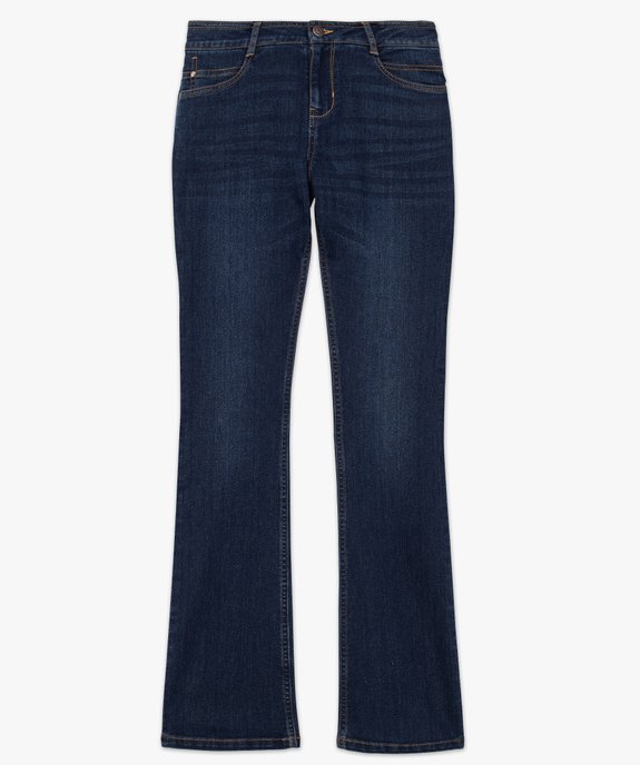 Jean femme forme Bootcul avec surpiqûres apparentes vue4 - GEMO (JEAN) - GEMO